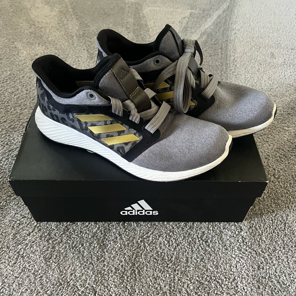 Adidas Edge Lux 3 Leopard and Gold - Size 8
